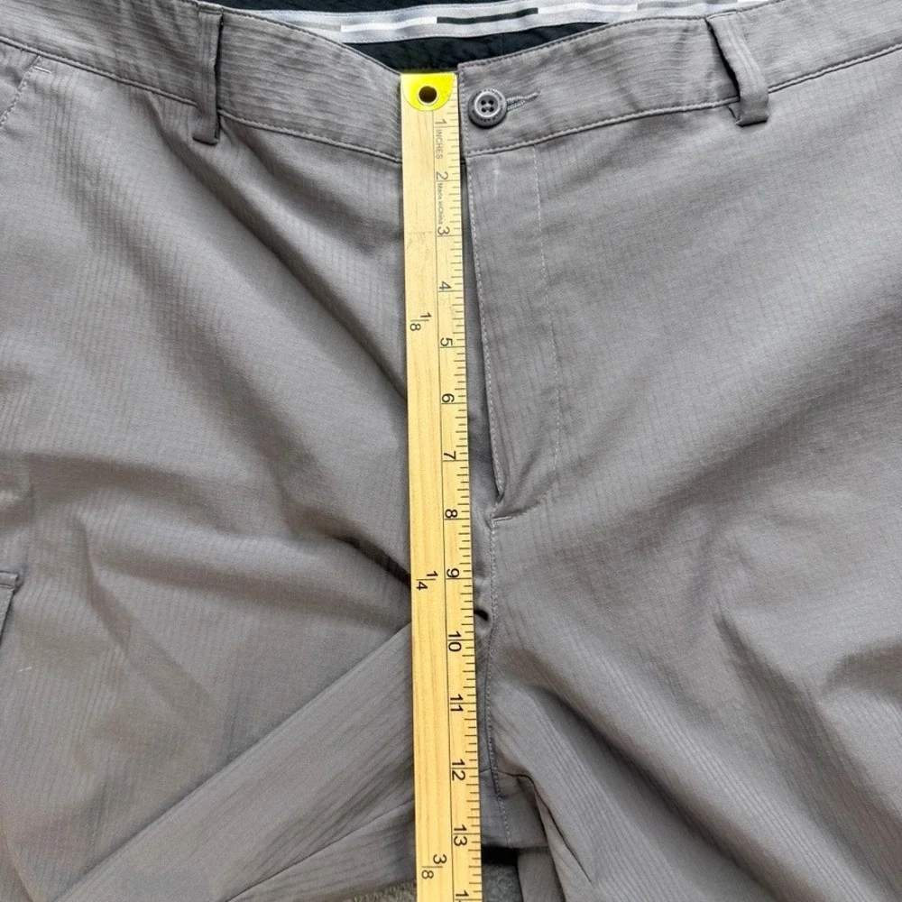 Under Armour Cargo Shorts Loose Fit 40 Gray Ripstop Lightweight Hiking Golf